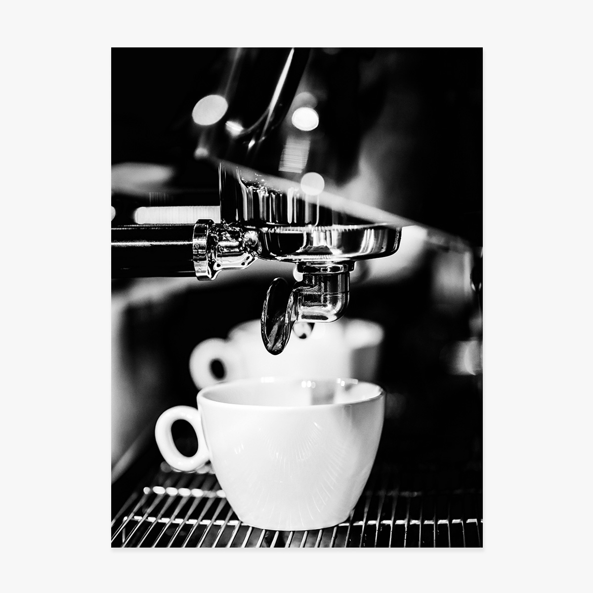 Poster „Black and White Coffee Time“