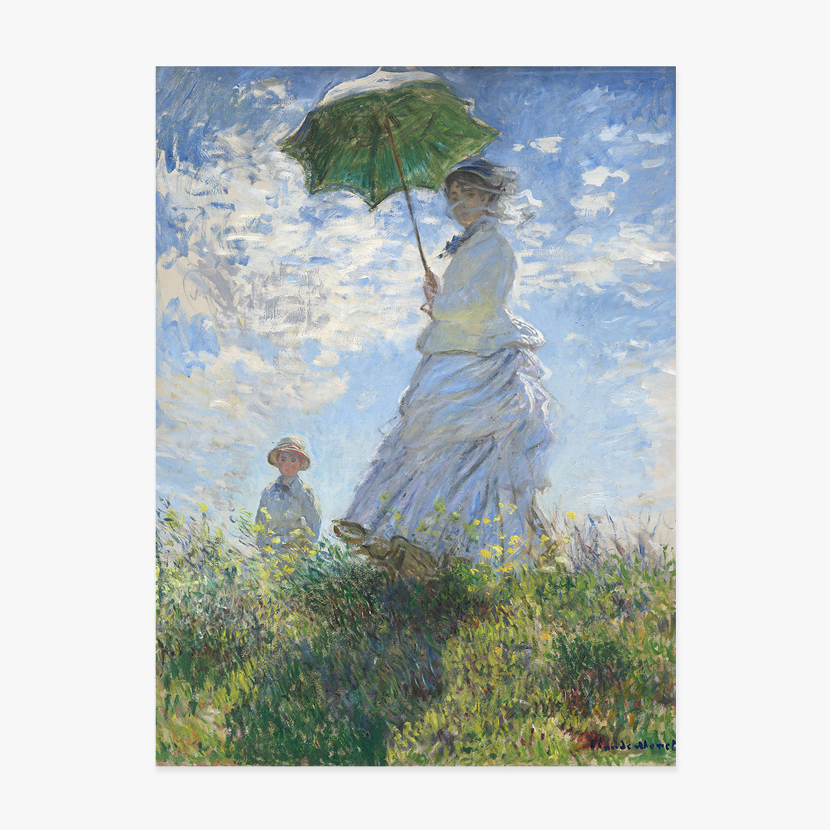 Poster: Claude Monet, „Frau mit Regenschirm“, 1875