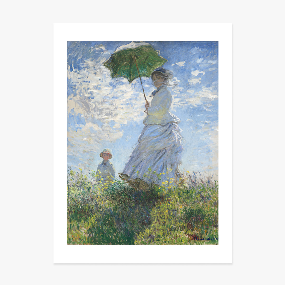 Poster: Claude Monet, „Frau mit Regenschirm“, 1875