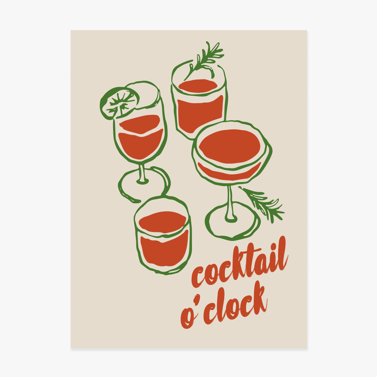 Poster „Cocktail o