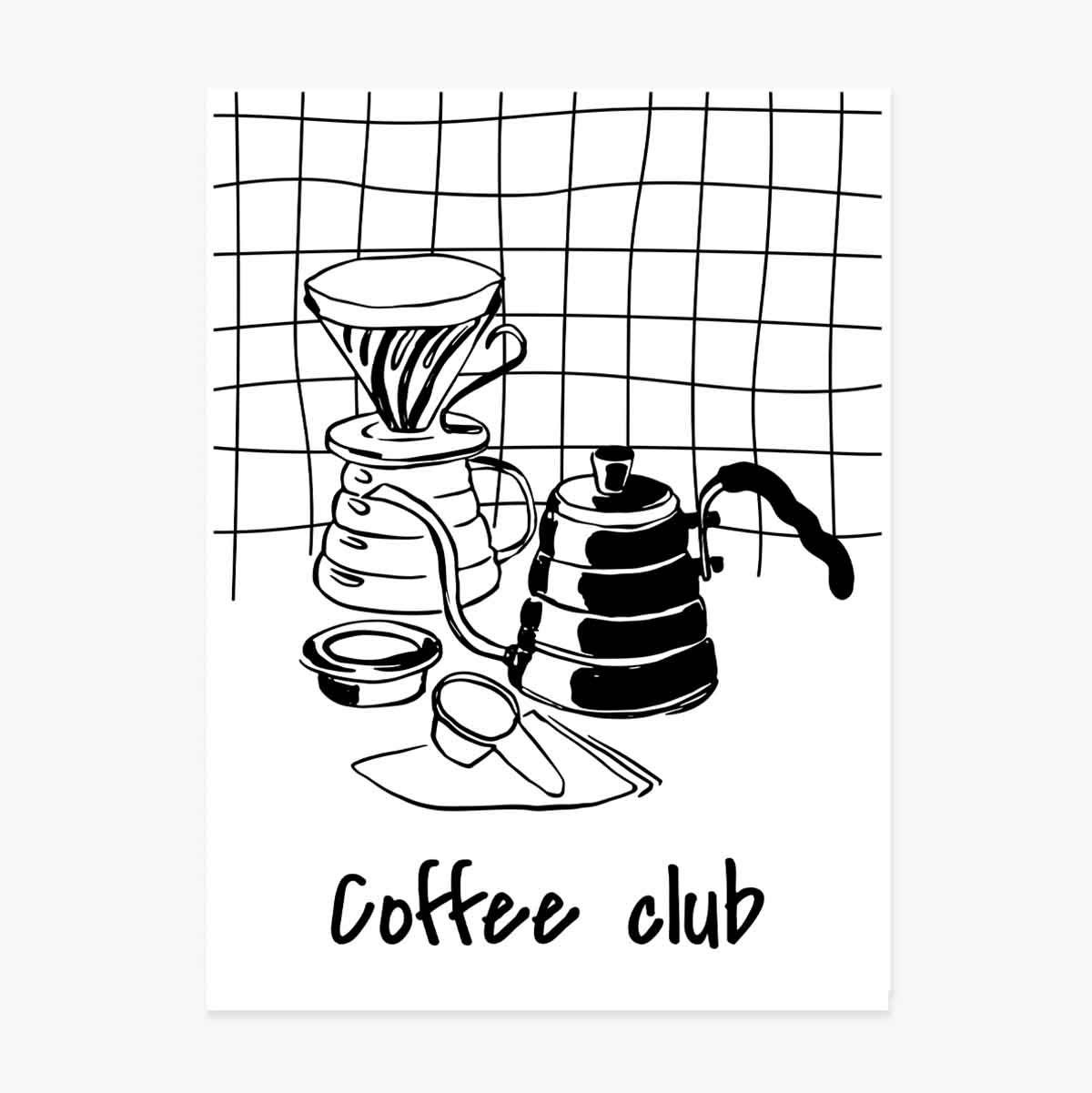 Poster „Coffee Club“