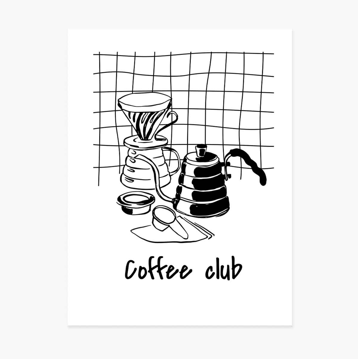 Poster „Coffee Club“