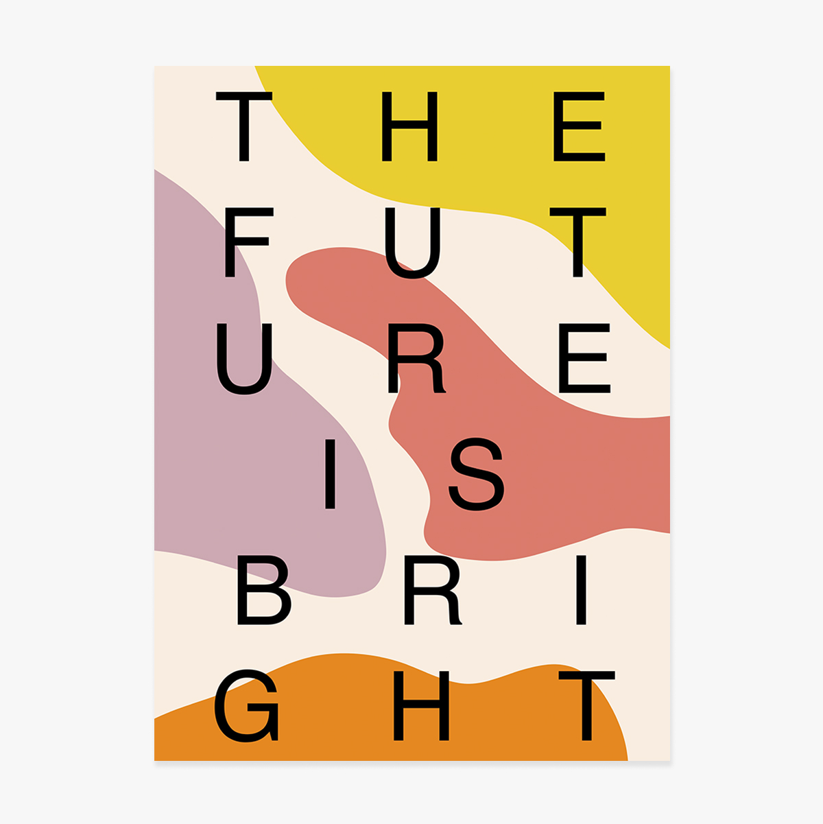 Poster „Future is bright“, Farbtupfer