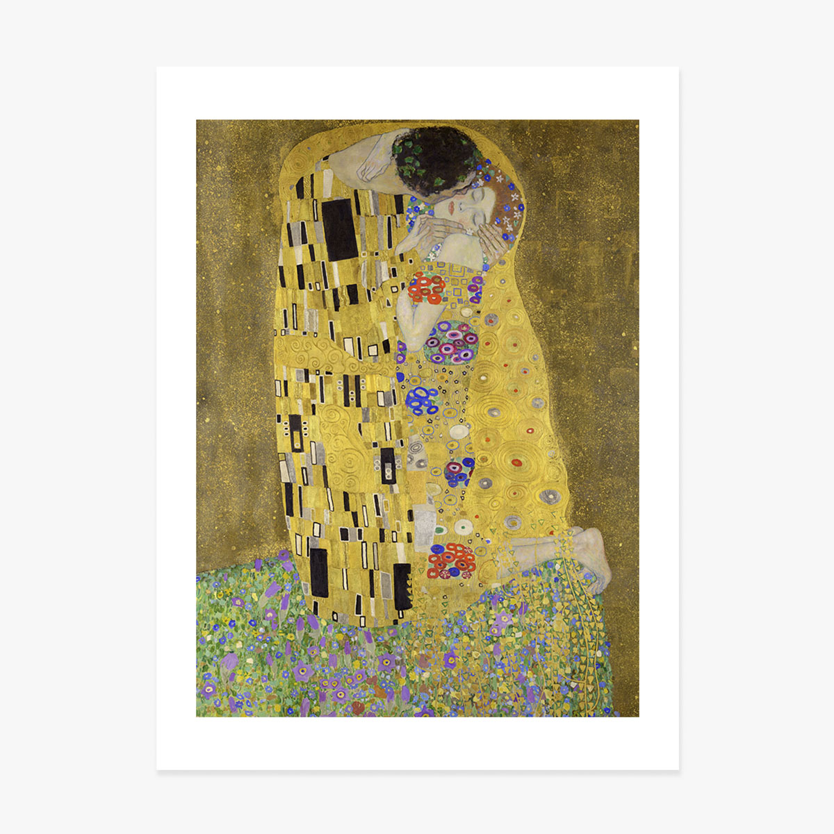 Poster von Gustav Klimt, „Der Kuss“, 1908