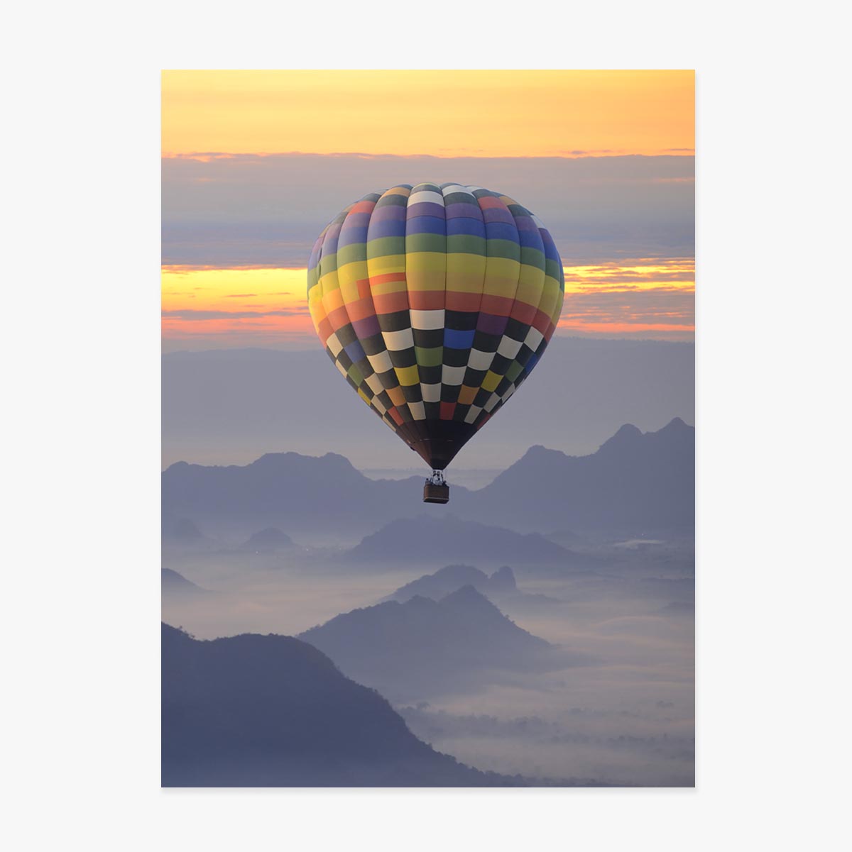 Poster „Heißluftballon“
