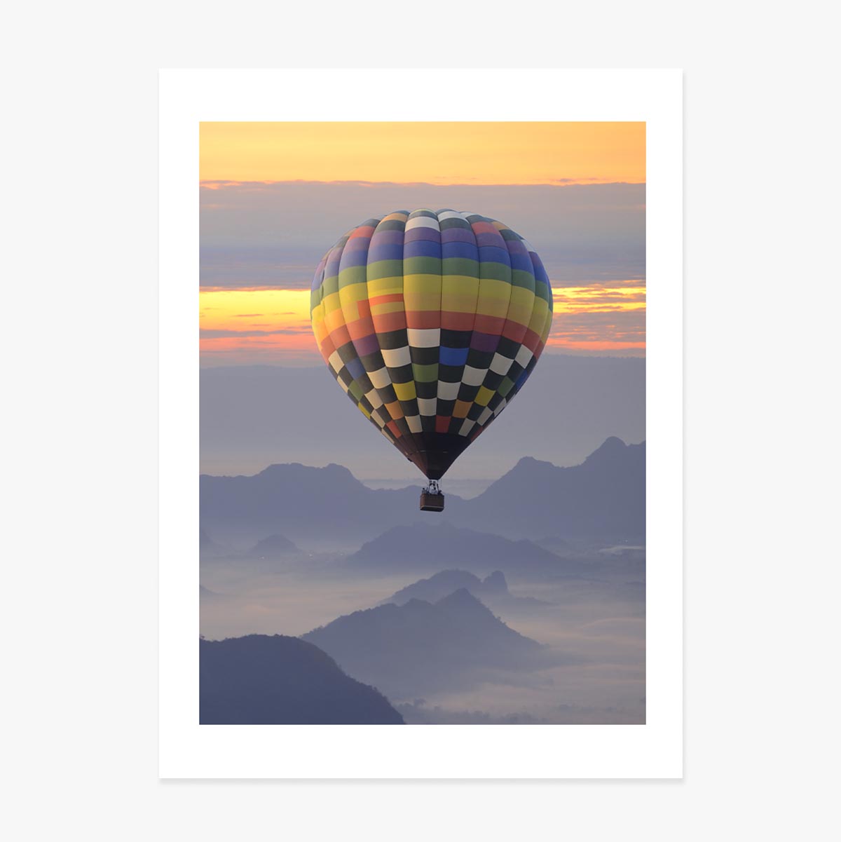 Poster „Heißluftballon“