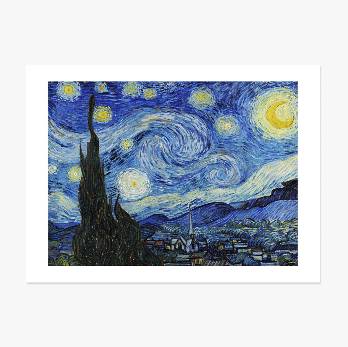 Poster im Querformat – Vincent van Gogh – Sternennacht, 1889
