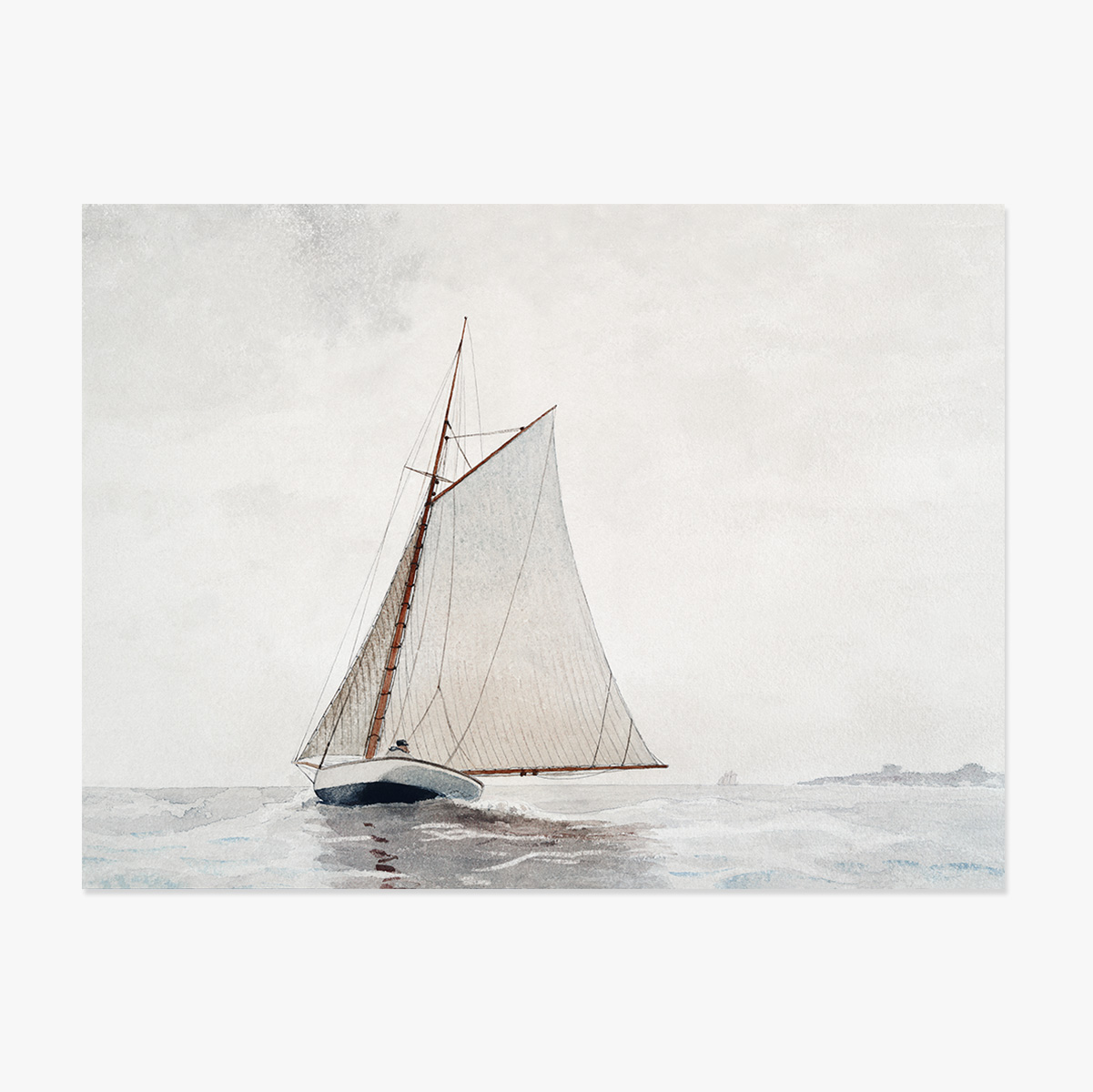 Poster im Querformat – Winslow Homer – Aufbruch vor der Küste von Gloucester, 1880