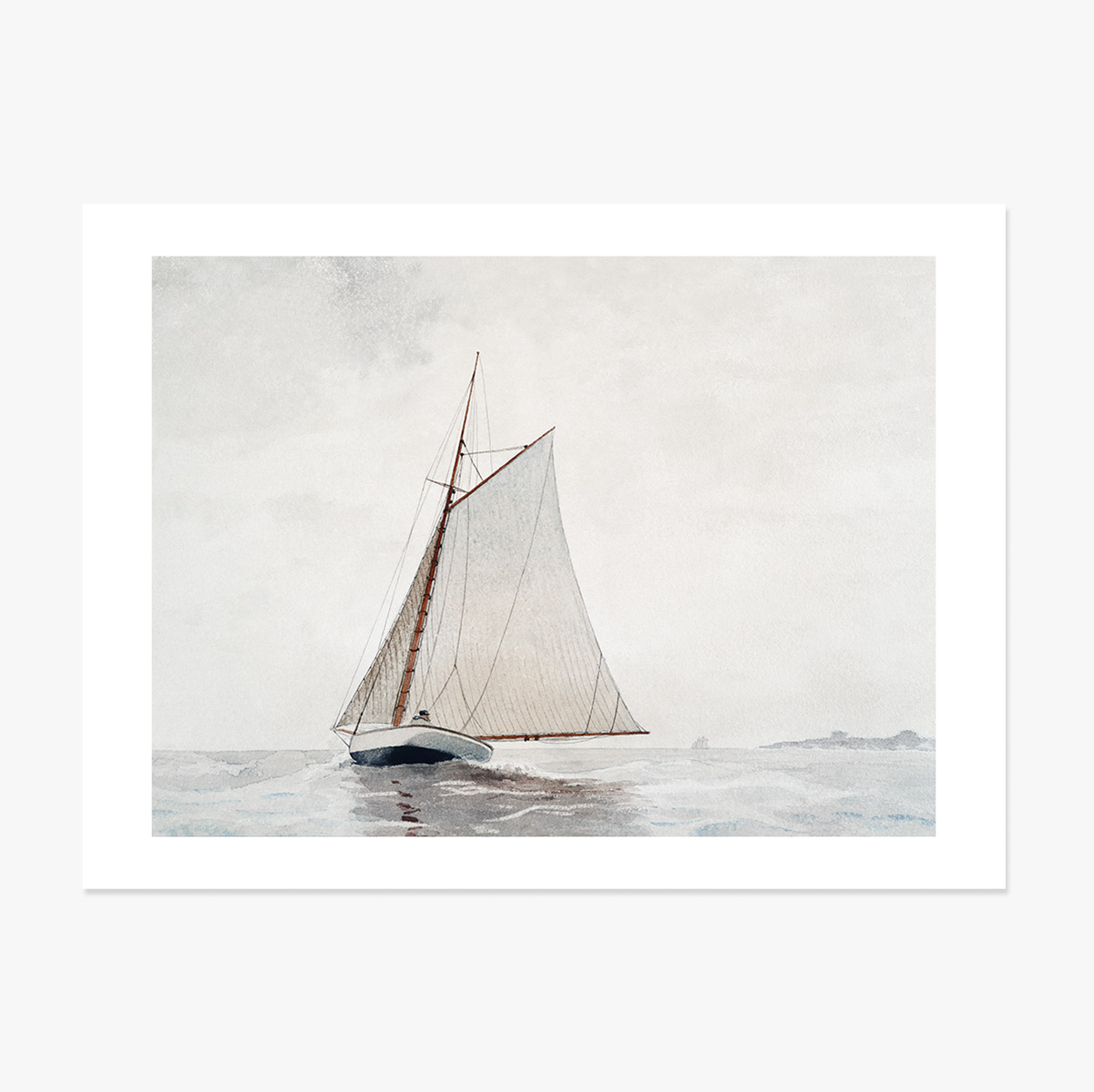 Poster im Querformat – Winslow Homer – Aufbruch vor der Küste von Gloucester, 1880