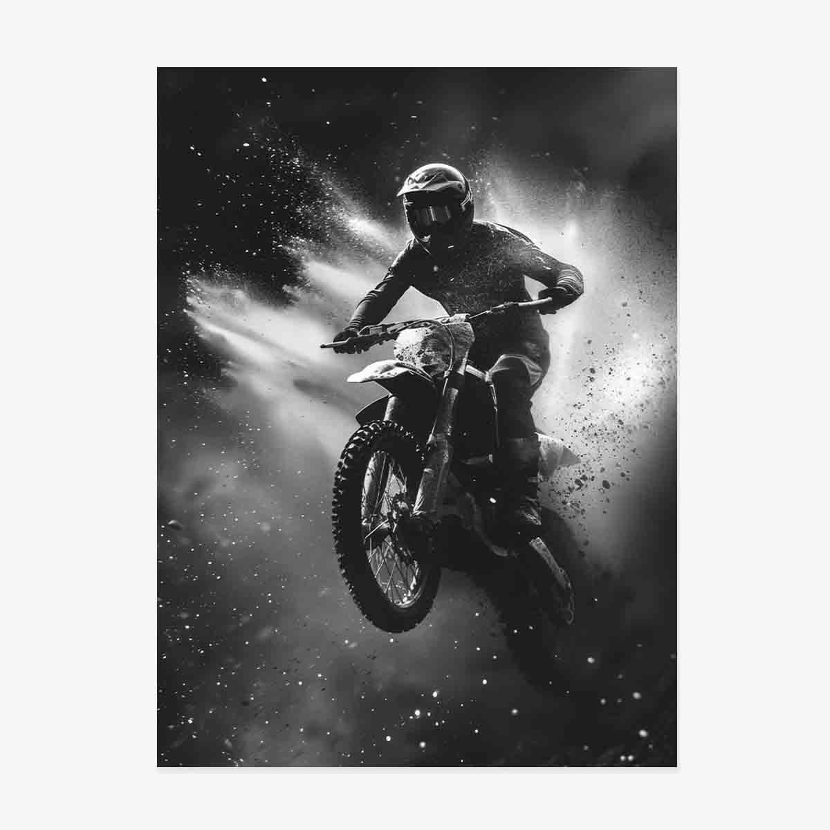 Motorradfahrer-Poster