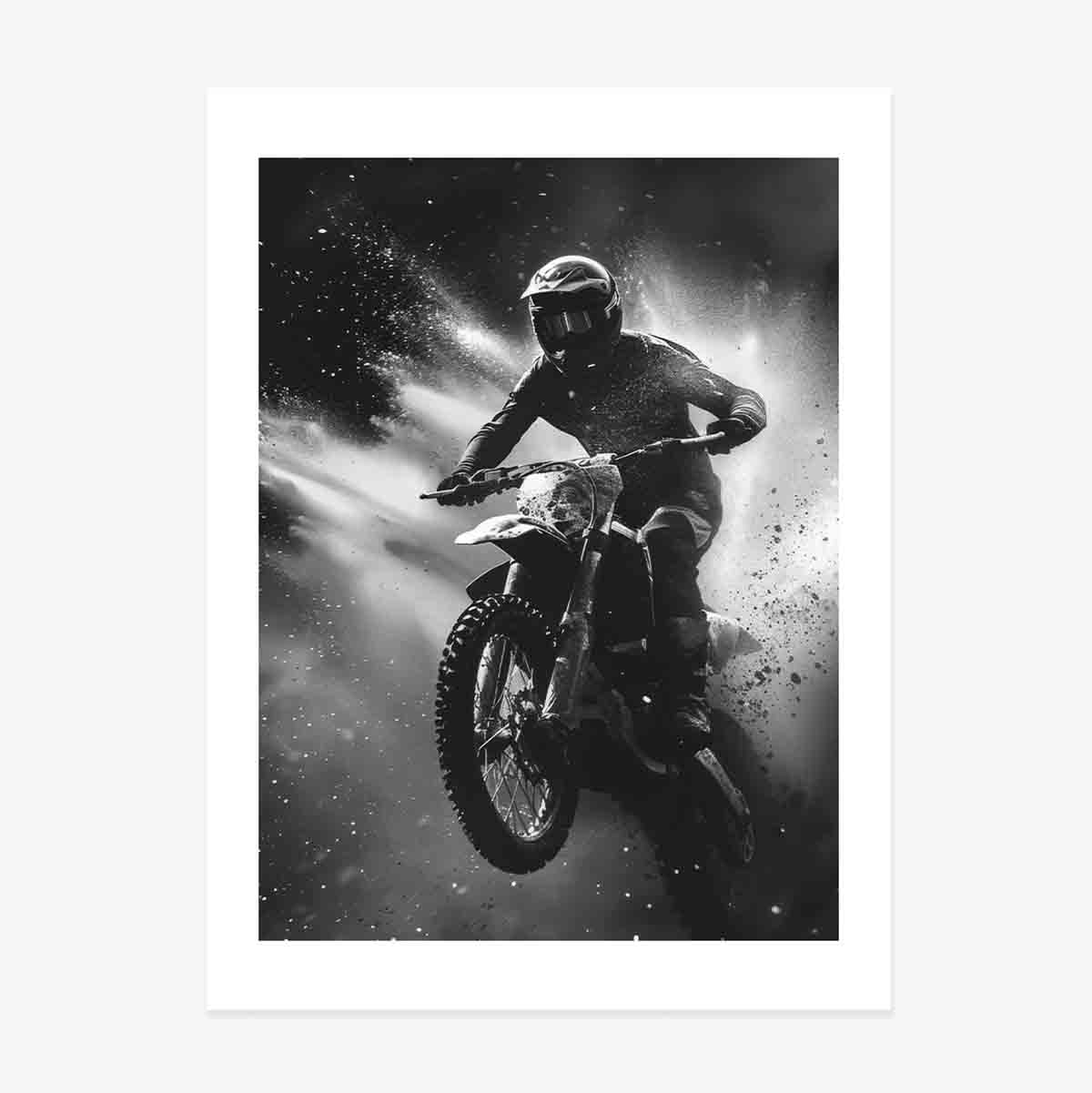 Motorradfahrer-Poster