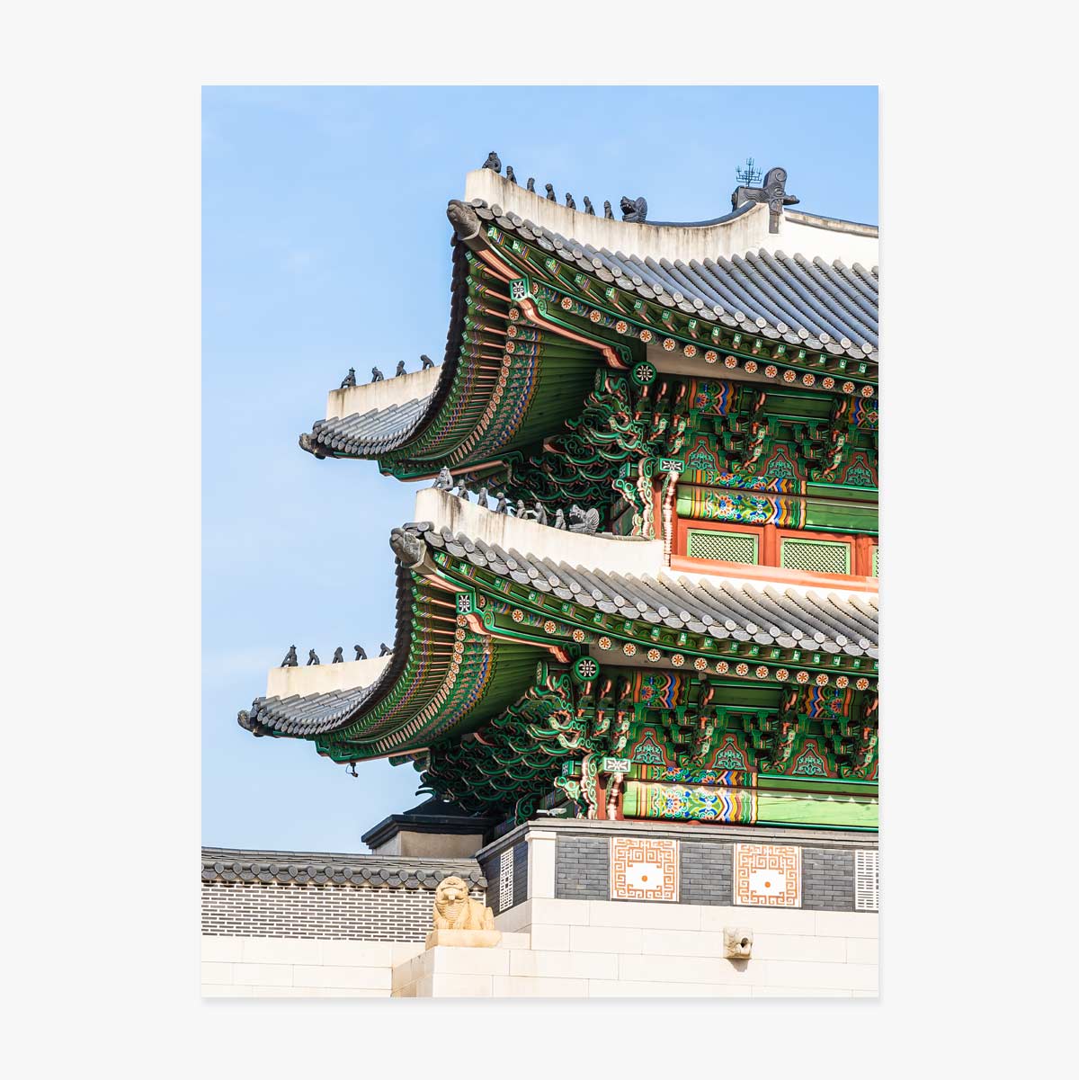 Poster: Palast in Seoul, Südkorea