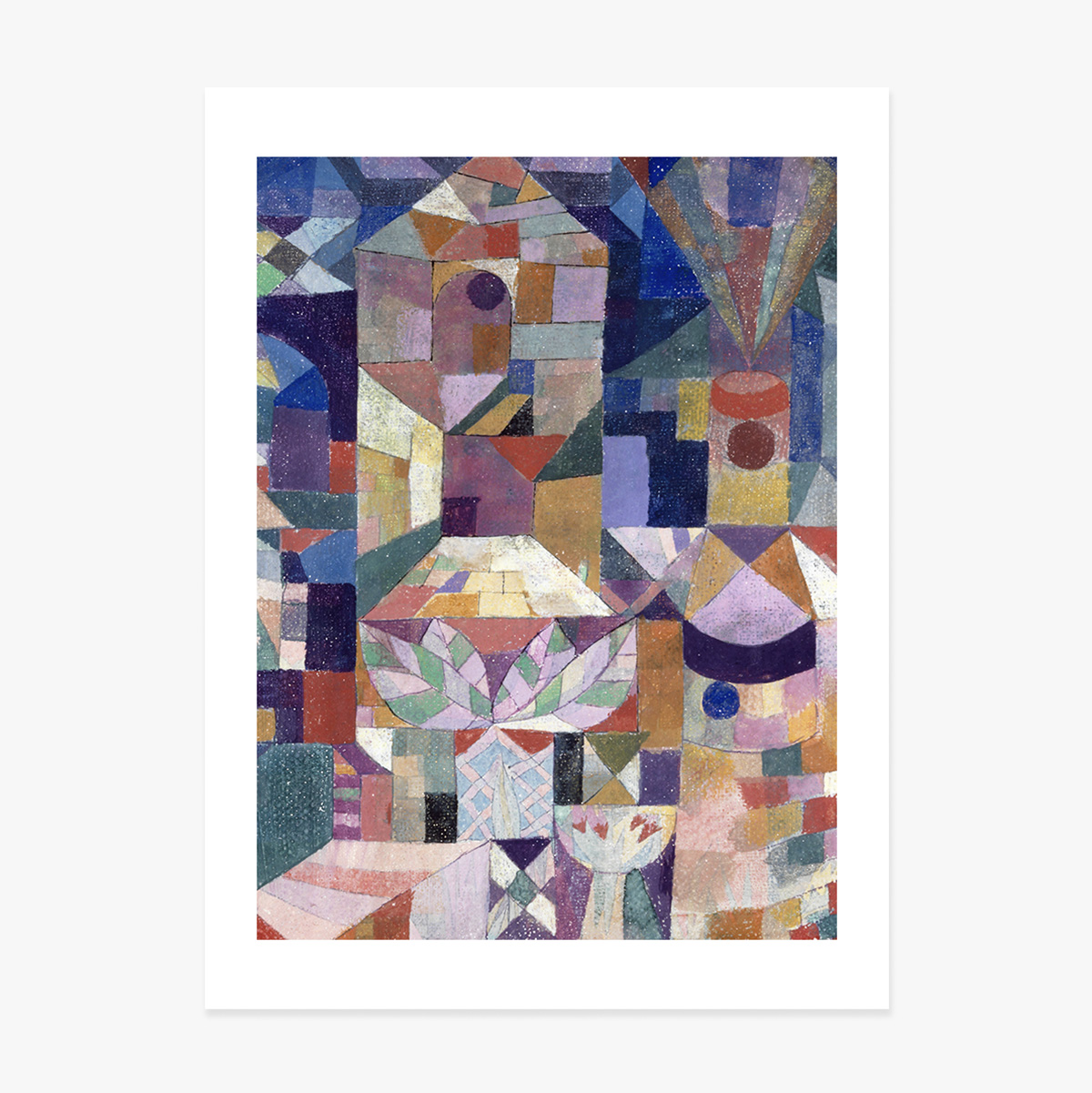 Plakat von Paul Klee, Burggarten 1919