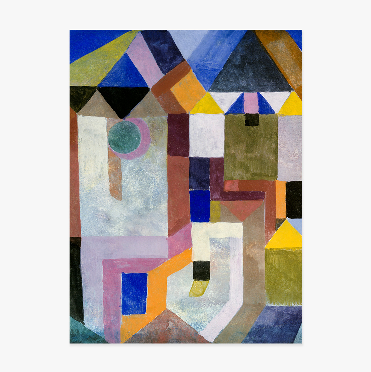 Poster von Paul Klee, „Colorful Architecture“, 1917