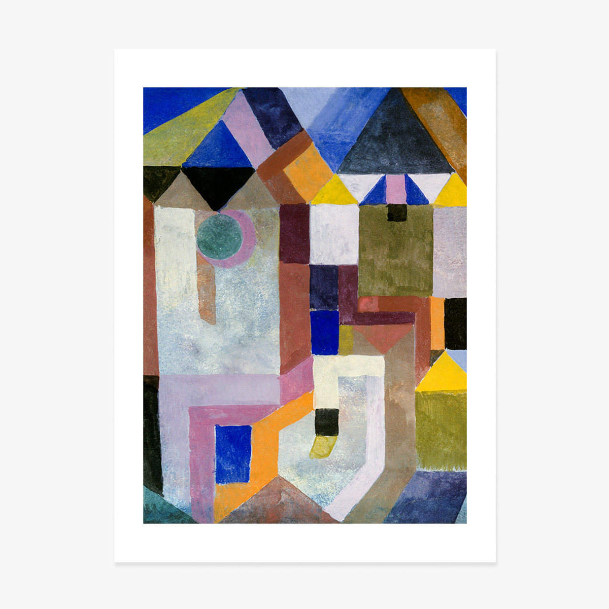 Poster von Paul Klee, „Colorful Architecture“, 1917