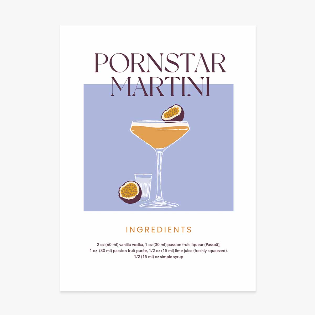 Poster „Pornstar Martini“