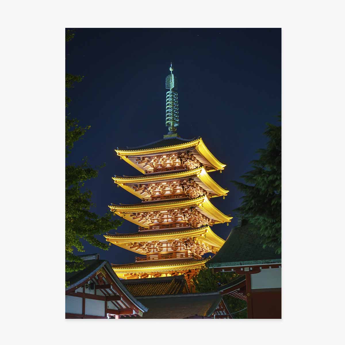 Poster: Japanischer Tempel