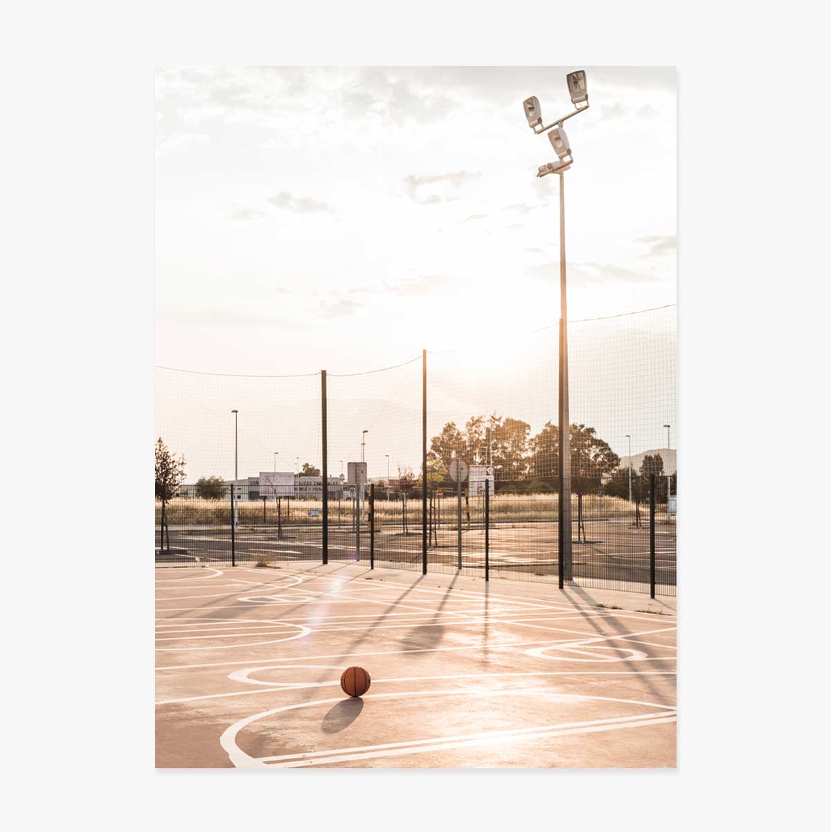 Poster „Basketballplatz“