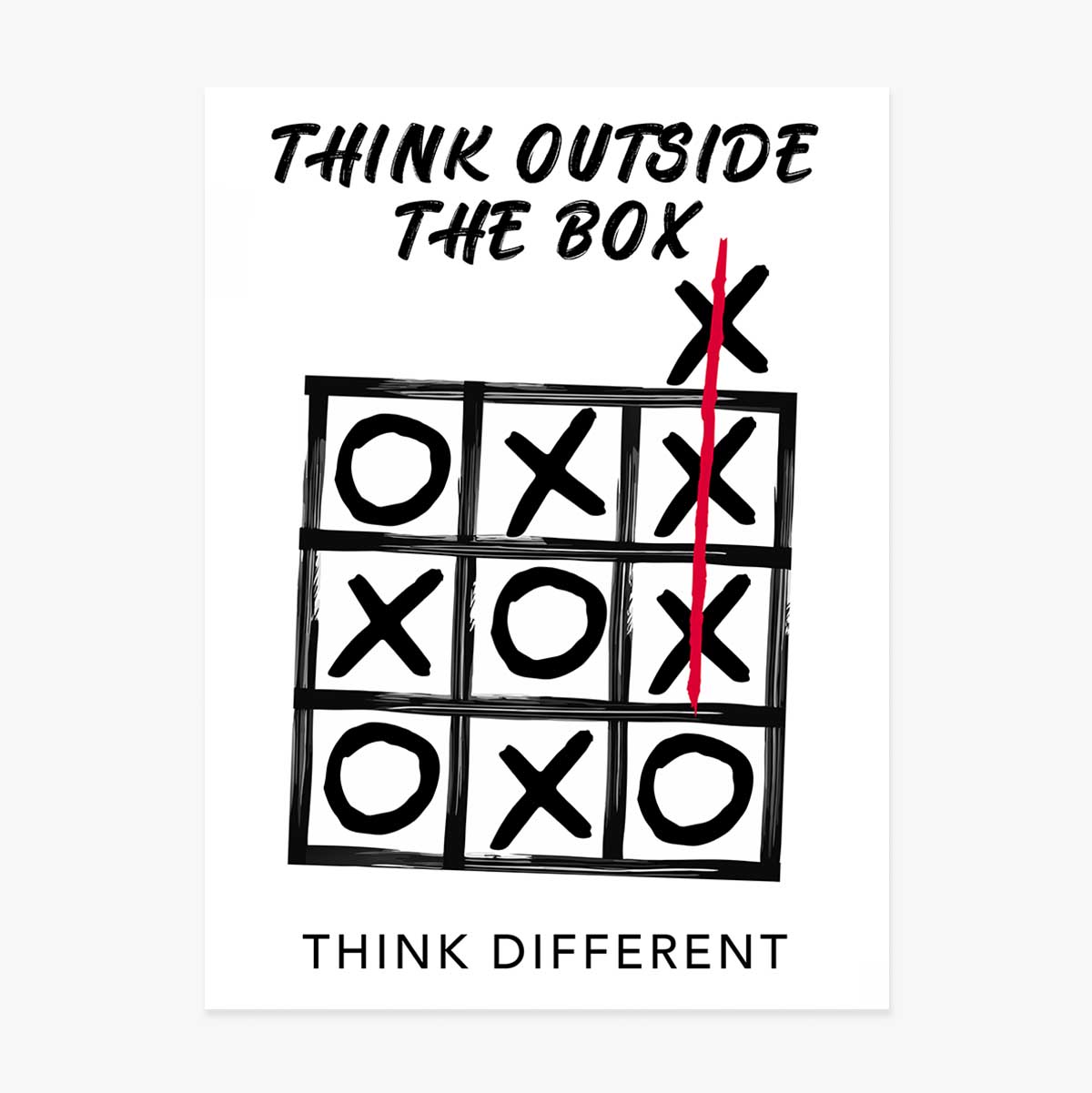 Poster „Think outside the box“