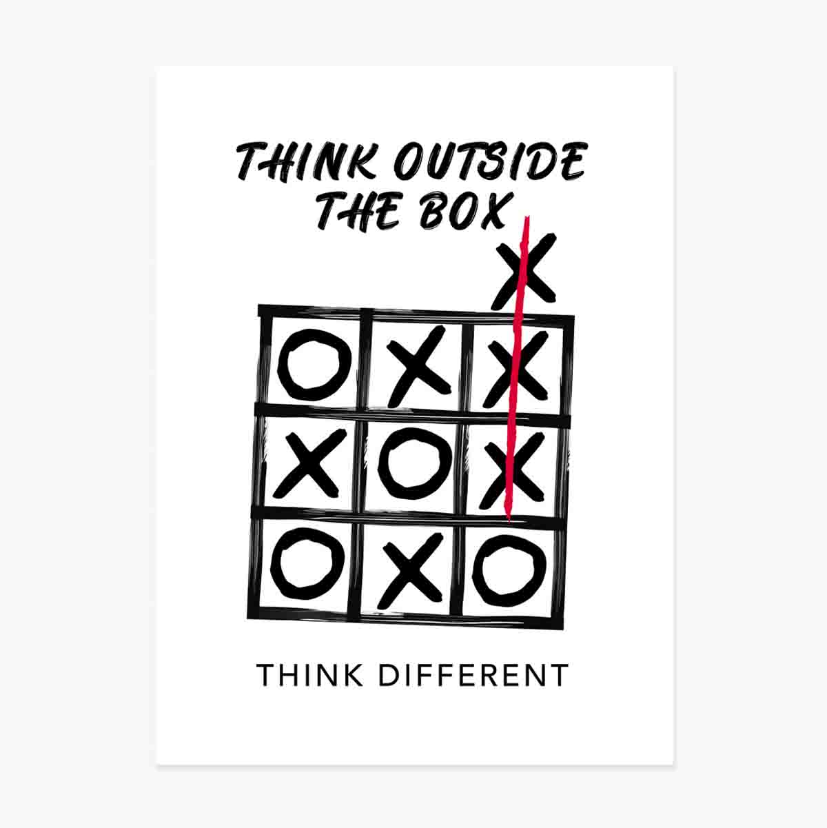 Poster „Think outside the box“