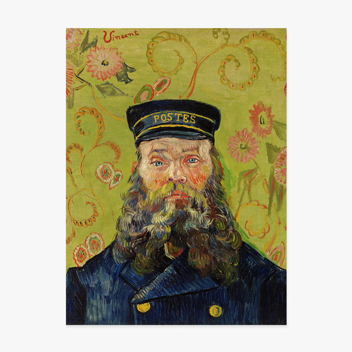 Poster von Vincent van Gogh, „Der Postbote Joseph Roulin“, 1889