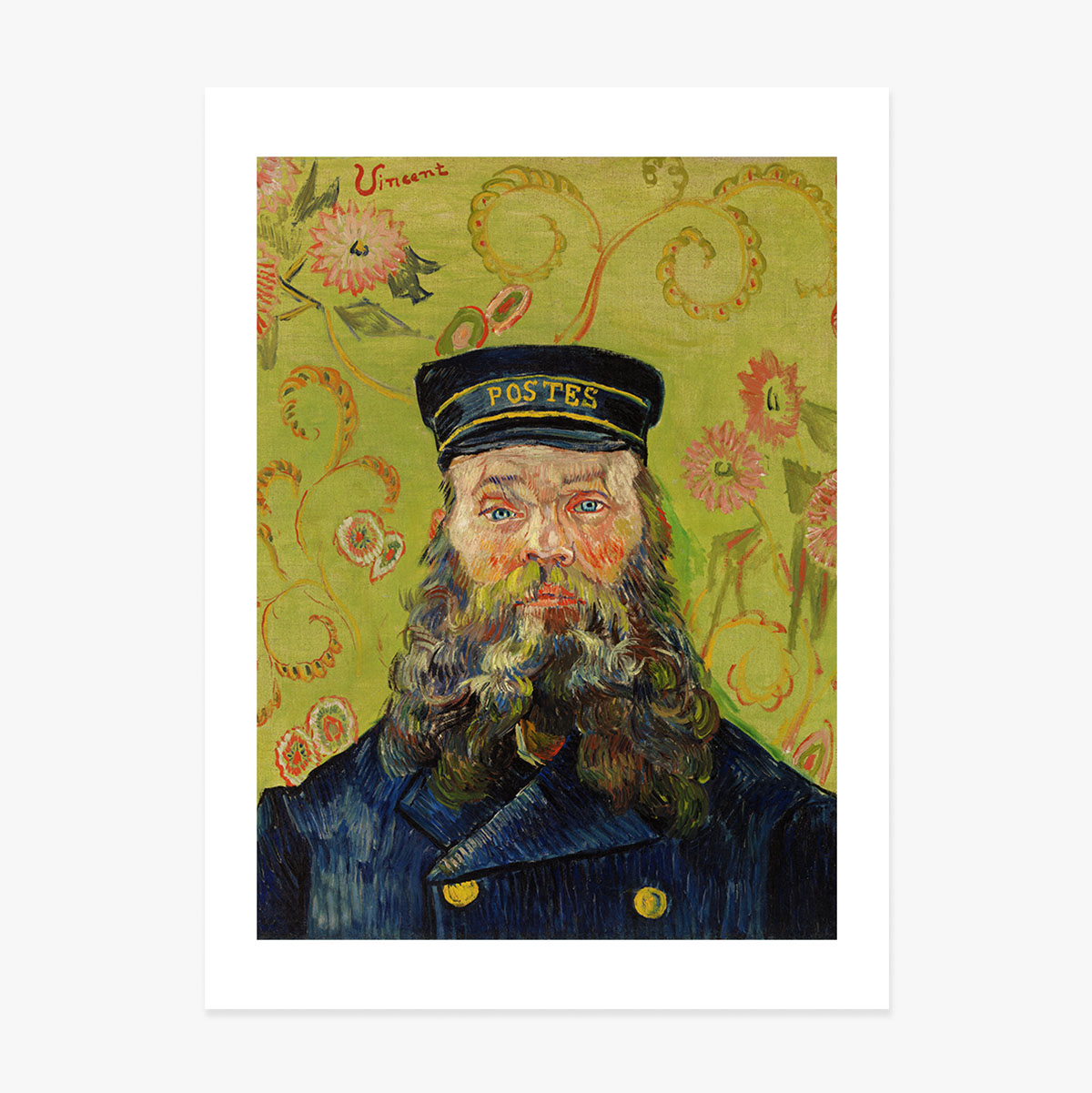 Poster von Vincent van Gogh, „Der Postbote Joseph Roulin“, 1889