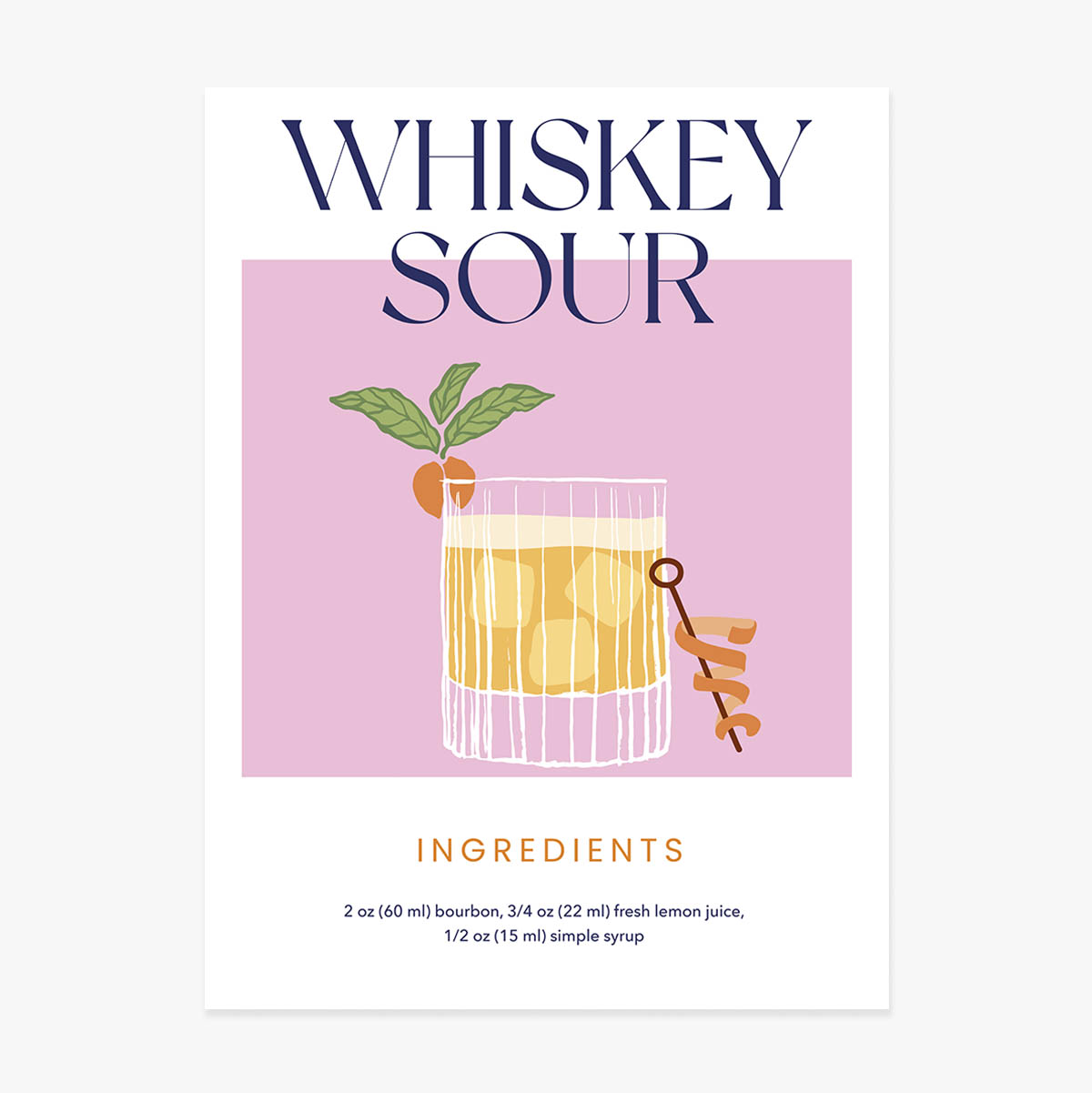 Poster „Whiskey Sour“